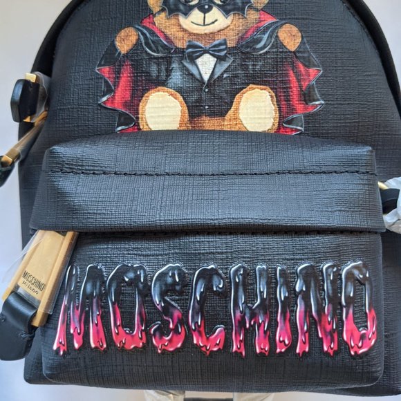 Moschino Bat Teddy Bear PU Mini Backpack Halloween main image 2